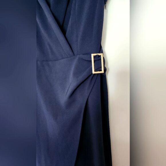 TOMMY HILFIGER NEW WOMEN'S CLASSIC SLEEVELESS BLUE COLOR DRESS SIZE 14 - Picture 3 of 3